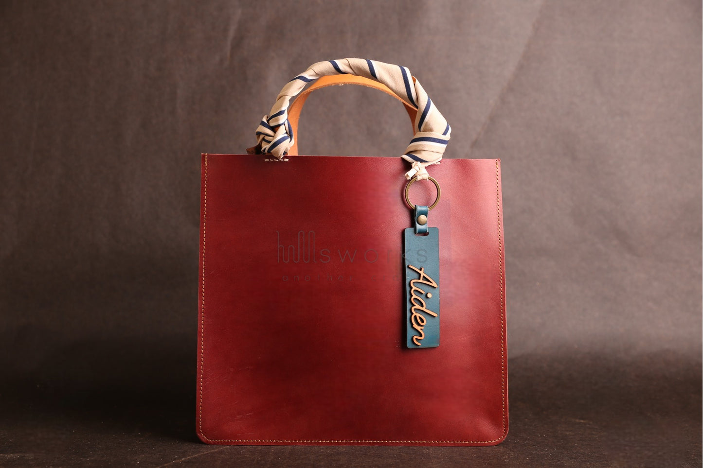 Unique Engraved Leather Keychain Bag Charm, Personalized Accessory for Keys or Bags, Thoughtful Gift for Any Occasion