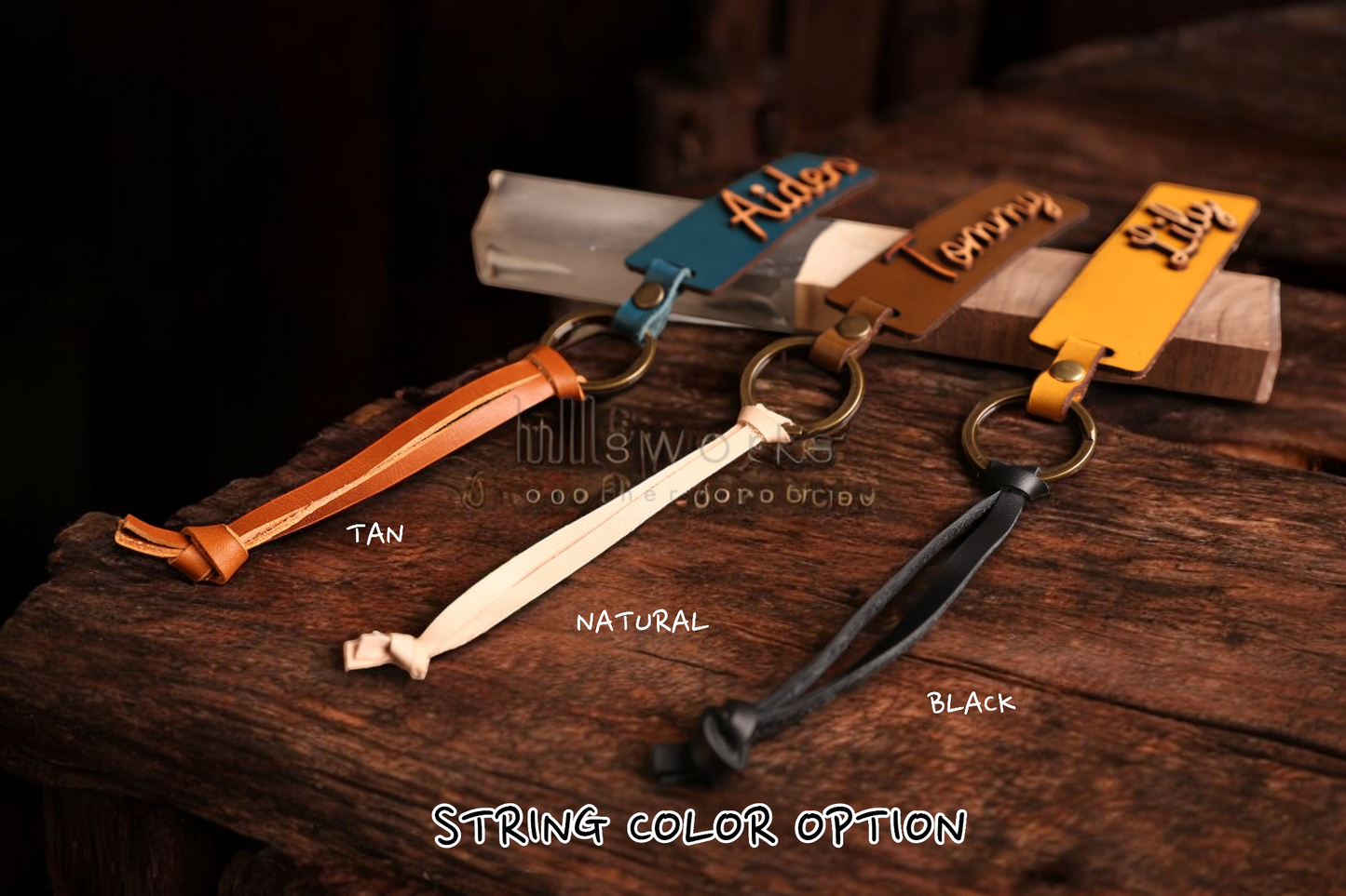 Unique Engraved Leather Keychain Bag Charm, Personalized Accessory for Keys or Bags, Thoughtful Gift for Any Occasion
