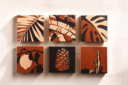 Handcrafted Leather Citrus Wall Art, Artistic Handmade Lemon tree Decor for house, Ideal Gift for Nature Enthusiasts