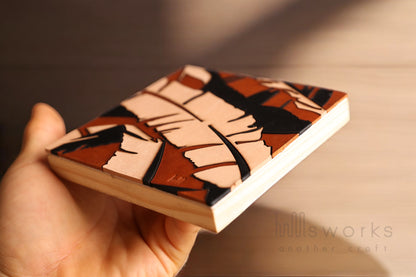 Handcrafted Leather botanical Wall Art, Artistic Handmade banana leaves Decor for house, Ideal Gift for Nature Enthusiasts